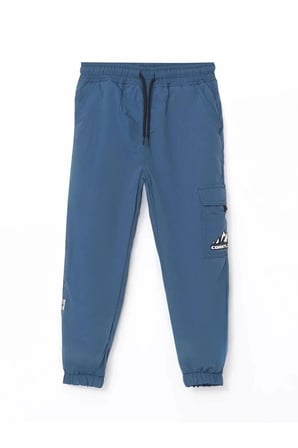 LCW Kids İndigo Beli Lastikli Polar Astarlı Erkek Çocuk Pantolon