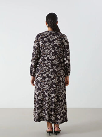 Bisiklet Yaka Desenli Kadın Elbise_W4EC78Z8-LQY_8684148573514_48