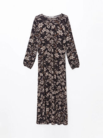 Bisiklet Yaka Desenli Kadın Elbise_W4EC78Z8-LQY_8684148573514_48