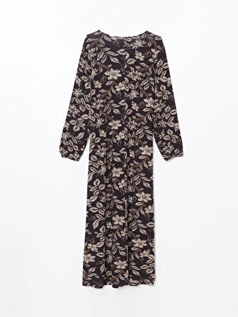 Bisiklet Yaka Desenli Kadın Elbise_W4EC78Z8-LQY_8684148573514_48