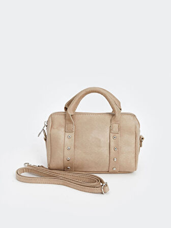 LCW ACCESSORIES BEJ Süet Görünümlü Kadın Omuz Çantası