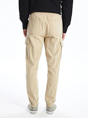LCW Casual BEJ Standart Kalıp Gabardin Erkek Kargo Pantolon