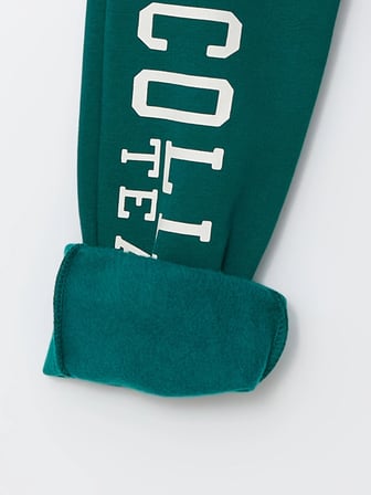 LCW Kids Yeşil Beli Lastikli Kalın Erkek Bebek Jogger Eşofman Alt 2'li