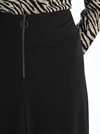 LCW Grace SİYAH Beli Fermuarlı A Kesim Kadın Etek