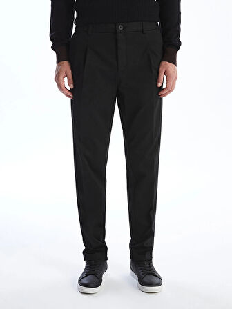 LCWAIKIKI Classic Siyah Standart Kalıp Erkek Chino Pantolon