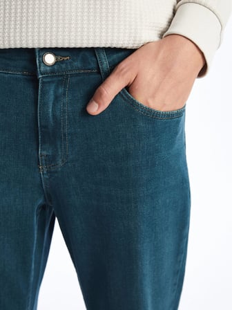 LCW Jeans YEŞİL 779 Regular Fit Erkek Jean Pantolon