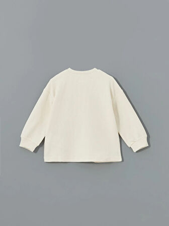 Bisiklet Yaka Basic Erkek Bebek Sweatshirt ve Pantolon 2'li_W4KD34Z1-FRC_8684148935114_9-12 Ay