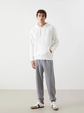 XSIDE Gri Rahat Kalıp Erkek Kalın Jogger Eşofman Altı