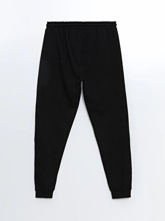 LCW Casual Siyah Standart Kalıp Erkek Kalın Jogger Eşofman Altı