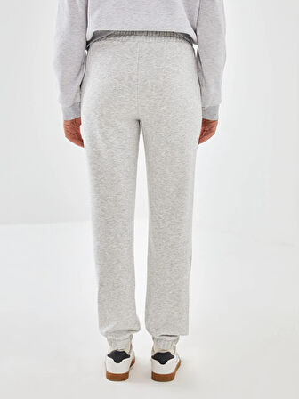 XSIDE ACTIVE Gri Beli Lastikli Kadın Kalın Jogger Spor Eşofman Altı