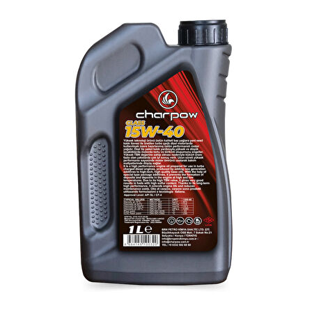 CHARPOW PREMIUM MİNERAL 15W-40  1 LT