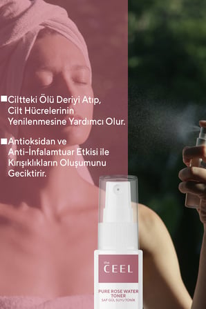 The Ceel Gözenek Sıkılaştırıcı Saf Gül Suyu Tonik Arındırıcı Etkili 100 ml