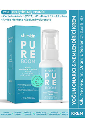 Sheskin PURE BOOM - Yoğun Onarıcı ve Yenileyici Nemlendirici Krem - Cildinizi Yatıştırın ve Nemlendirin!