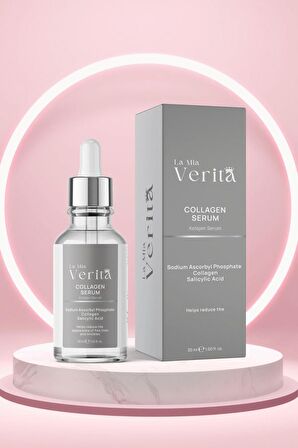 la mia verita Yaşlanma ve Kırışıklık Karşıtı Sıkı, Genç Canlı Bir Cilt için Kolajen Serum 30ml