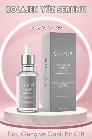 la mia verita Yaşlanma ve Kırışıklık Karşıtı Sıkı, Genç Canlı Bir Cilt için Kolajen Serum 30ml