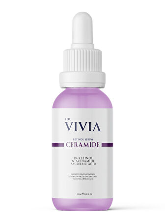 The Vivia Kırışıklık, İnce Çizgi Ve Yaşlanma Karşıtı Retinol Serum Askorbik Asit, Retinol, Seramid 30 ml