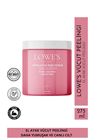 Çilek & Hindistan Cevizi Özlü Nemlendirici ve Arındırıcı Vücut Peelingi 275 gr