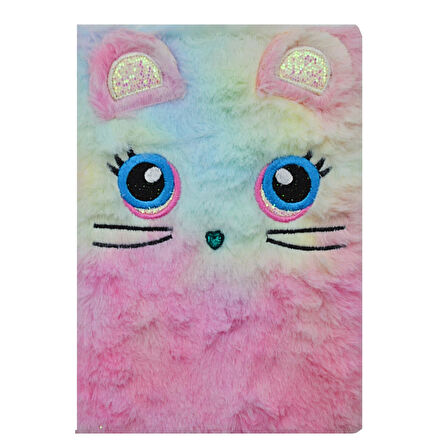 Gen-Of Kulaklı Hayvanlar Peluş Hatıra Ve Not Defteri A5 Çizgili 80 Yaprak (PD104)