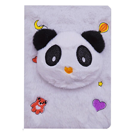 Gen-Of Süper Hayvanlar Peluş Hatıra Ve Not Defteri A5 Çizgili 80 Yaprak (PD106)