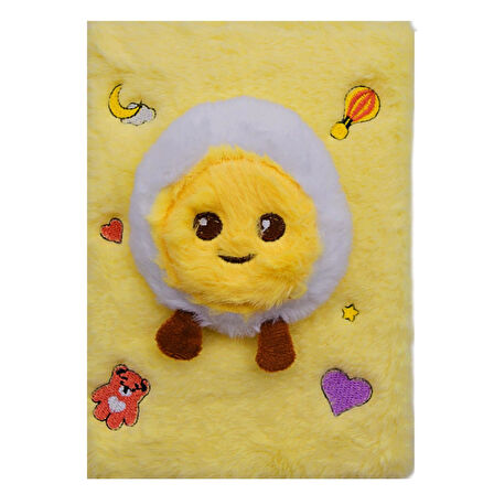 Gen-Of Süper Hayvanlar Peluş Hatıra Ve Not Defteri A5 Çizgili 80 Yaprak (PD106)