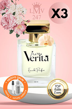 Comme Une Evidence Parfüm Kadın Şipre Çiçeksi Lmv247 Top Kalite Esans Edp 50 ml X 3 Adet