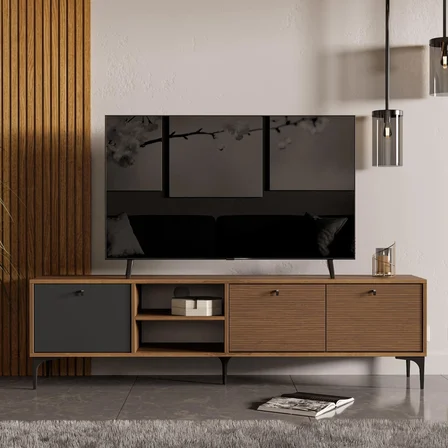 Mezza 1362 Vision 180 Cm Tv Ünitesi Ürgüp - Kaplan - Antrasit