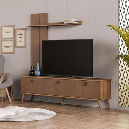 Mezza 1380 TERRA 180 CM (AHŞAP AYAKLI) TV ÜNİTESİ ÜRGÜP - KAPLAN