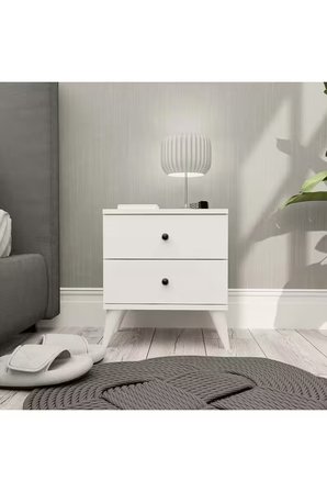 Mezza 3720 MONA 2 ÇEKMECELİ KOMODİN BEYAZ