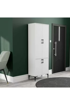 Mezza 5030 ROYAL 4 KAPAKLI 5 ASKILI PORTMANTO BEYAZ