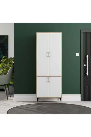 Mezza 5032 ROYAL 4 KAPAKLI 5 ASKILI PORTMANTO SEPET - BEYAZ