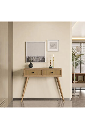 6025 LUNA (AHŞAP AYAKLI) MDF PROFİL ÇERÇEVELİ 2 ÇEKMECELİ DRESUAR SEPET-YUNUS