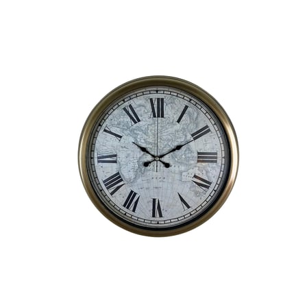 Antique World 40 cm Eskitme Metal Duvar Saati