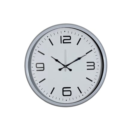 Beyaz Modern Büyük Boy 80 cm Metal Duvar Saati