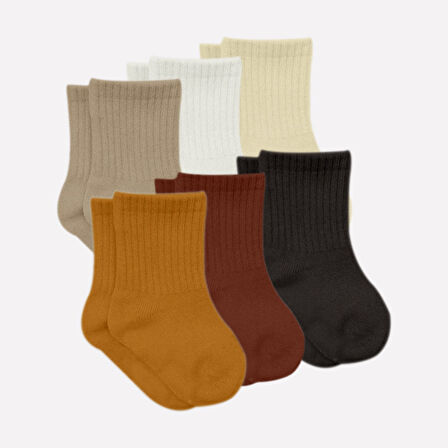 Bistyle 6'lı Bebek Çorabı 6003