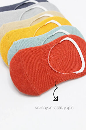 6'lı Mix Babet Çorap 30101 Kiremit