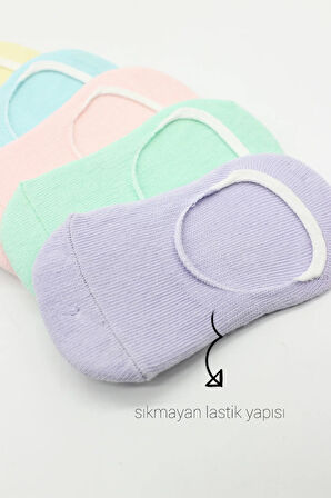 6'lı Mix Babet Çorap 30101 Lila