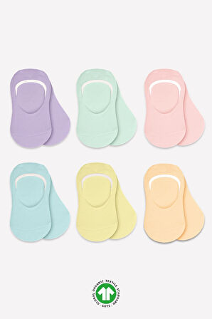 6'lı Mix Babet Çorap 30101 Lila