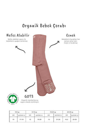 Bistyle Tekli Kaymaz Mix Havlu Külotlu Çorap Bs50501m Pudra