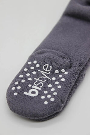 Tekli Kaymaz Mix Havlu Külotlu Çorap 50501 Antrasit