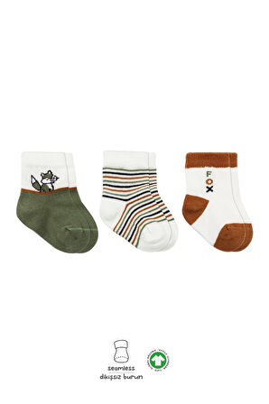 3'lü Penye Soket Çorap Bs10109 Nil