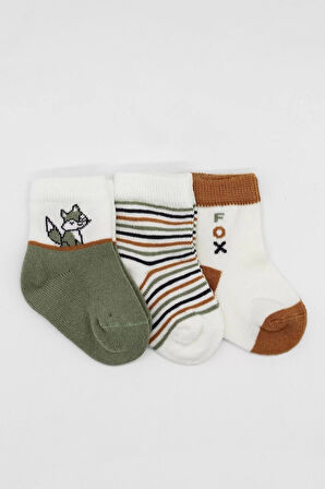 3'lü Penye Soket Çorap Bs10109 Nil