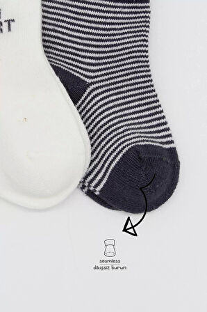 3'lü Penye Soket Çorap Bs10110 Antrasit
