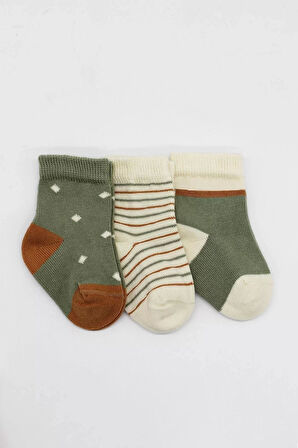 3'lü Penye Kız Soket Çorap Bs10112 Nil