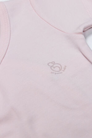 Bistyle Organik Natural Basic Style Kruvaze Uzun Kol Body Bs17102 Pembe