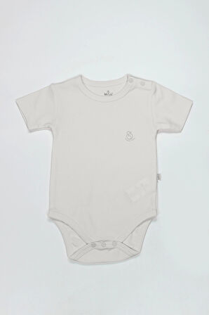 Bistyle Organik Natural Basic Style Yarım Kol Body Bs17103 Ekru