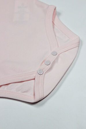 Bistyle Organik Natural Basic Style Yarım Kol Body Bs17103 Pembe