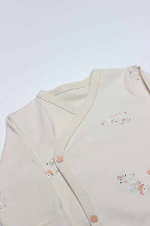 Bistyle 3Lü Zıbın Takım Fluffy And Lovely 13106 Bej