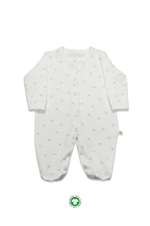 Bistyle Grow İn Love Bebe Tulum 15103 Pembe Ekru