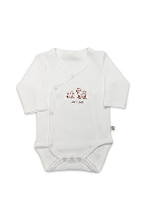 Bistyle Curly Lamb Uzun Kol Kravuze Body 17111 Bej Mavi Ekru