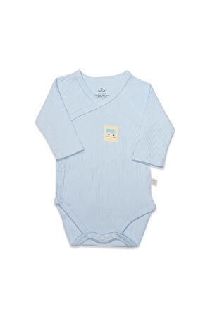 Bistyle Organic Modal Flying Balloons Kruvaze Uzun Kol Body Bs17121 Mavi